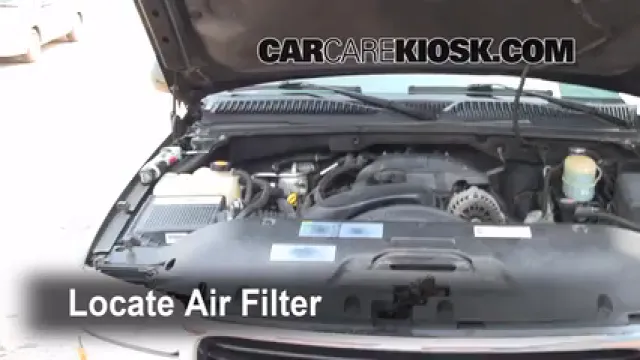2002 GMC Yukon XL 2500 SLT 8.1L V8 Air Filter (Engine) Replace